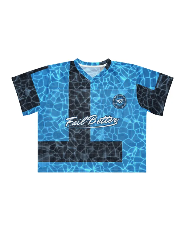 Boxy Jersey in Deep End