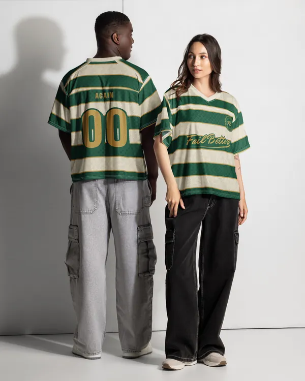 Boxy Jersey in Terrace, worn