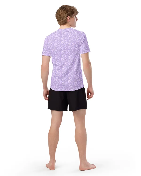 Game Undershirt in Lilac, worn, from behind