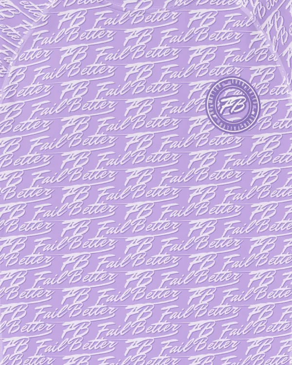 Game Undershirt in Lilac, close-up of the print