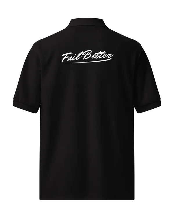 Golf Polo in Black, back