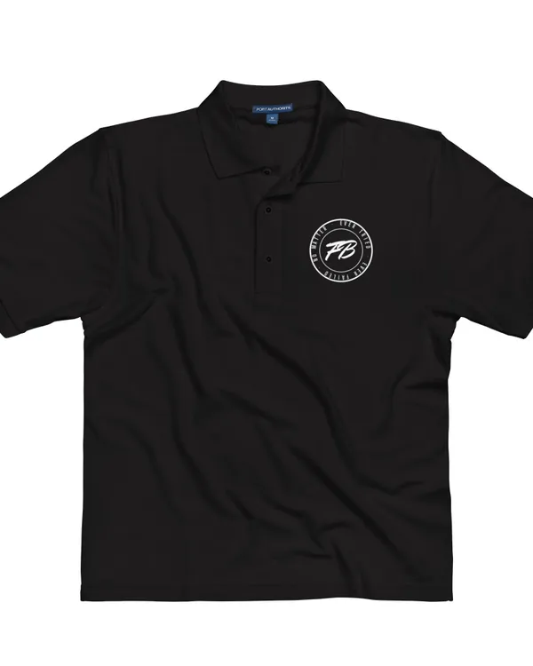 Golf Polo in Black, worn