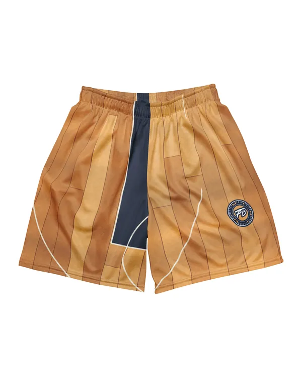 Mesh Shorts in Hardwood