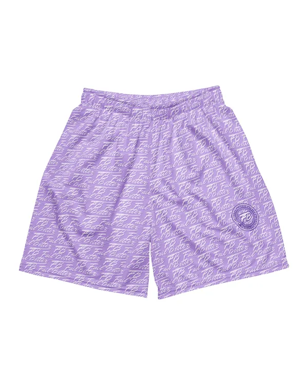 Mesh Shorts in Lilac