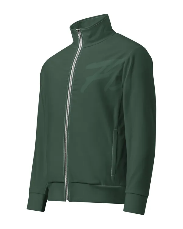 Track Jacket in Moss